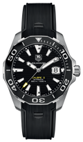 Tag Heuer Aquaracer Calibre 5 Automatic Black Dial Black Rubber Strap Watch for Men -  WAY211A.FT6151