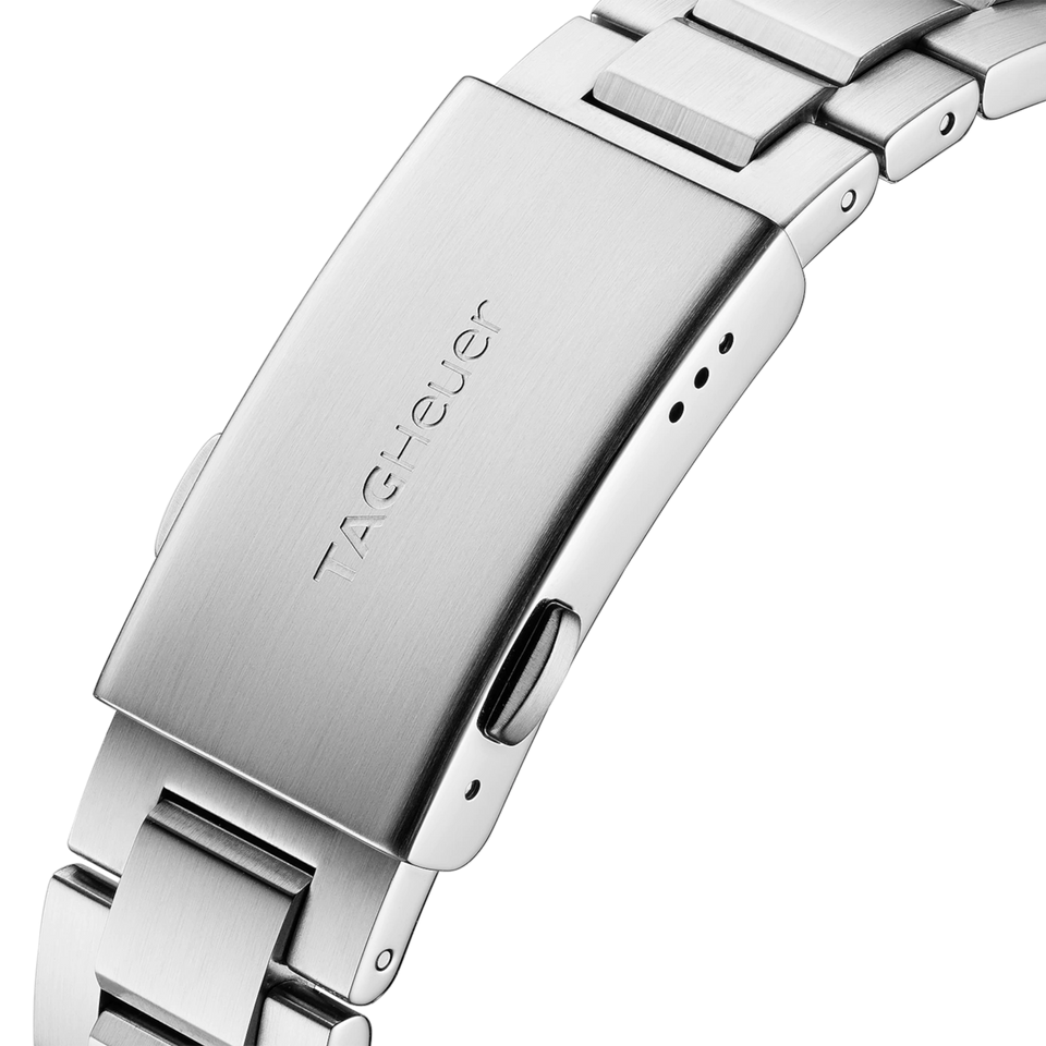 Tag Heuer Aquaracer Quartz White Dial Silver Steel Strap Watch for Men - WBD1111.BA0928