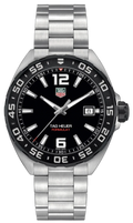 Tag Heuer Formula 1 Quartz Black Dial Silver Steel Strap Watch for Men - WAZ1110.BA0875