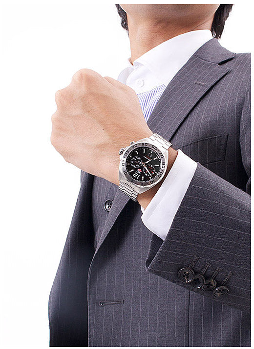 Tag Heuer Formula 1 Black Dial Silver Steel Strap Watch for Men - WAZ111A.BA0875
