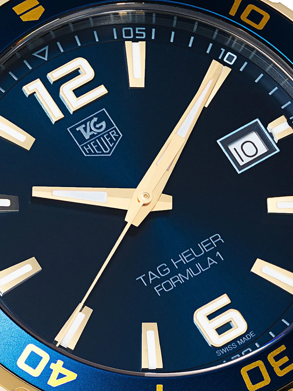 Tag Heuer Formula 1 Analog Blue Dial Two Tone Steel Strap Watch for Men - WAZ1120.BB0879