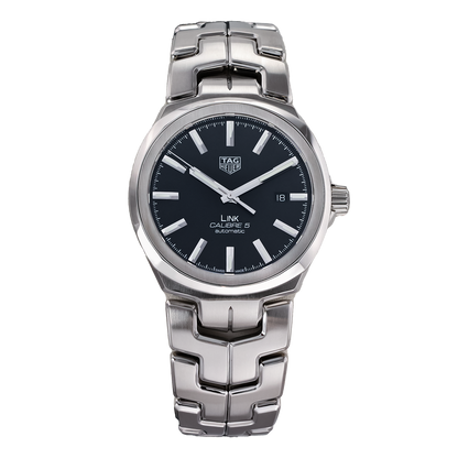 Tag Heuer Link Quartz Black Dial Silver Steel Strap Watch for Women - WBC2110.BA0603
