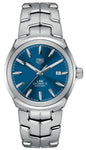 Tag Heuer Link Automatic Blue Dial Silver Steel Strap Watch for Men - WBC2112.BA0603