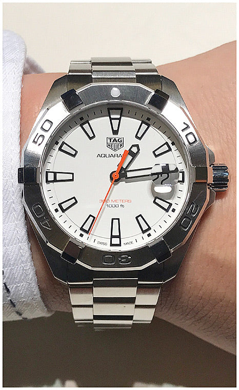 Tag Heuer Aquaracer White Dial Watch for Men - WBD1111.BA0928