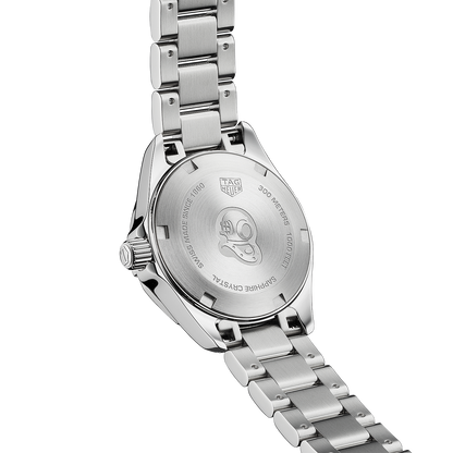 Tag Heuer Aquaracer Diamonds Mother of Pearl Dial Silver Steel Strap Watch for Women - WBD1414.BA0741