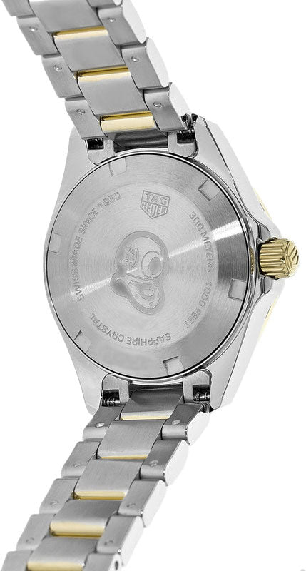 Tag Heuer Aquaracer Diamonds Mother of Pearl Dial Two Tone Steel Strap Watch for Men - WBD1422.BB0321