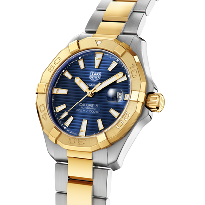 Tag Heuer Aquaracer Calibre 5 Blue Dial Two Tone Steel Strap Watch for Women - WBD2120.BB0930