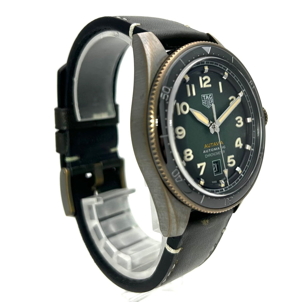 Tag Heuer Autavia Olive Green Dial Watch for Men - WBE5190.FC8268