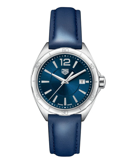 Tag Heuer Formula 1 Quartz Blue Dial Blue Leather Strap Watch for Women - WBJ1412.FC8233