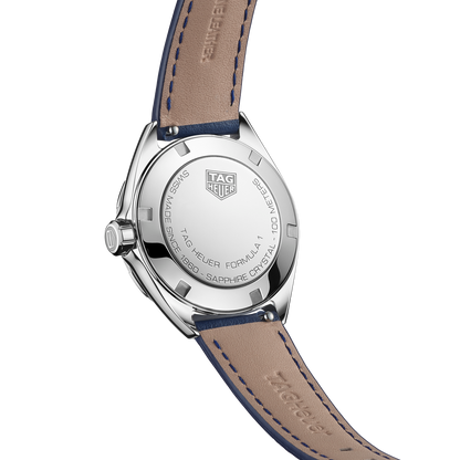 Tag Heuer Formula 1 Quartz Blue Dial Blue Leather Strap Watch for Women - WBJ1412.FC8233