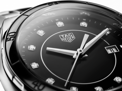 Tag Heuer Formula 1 Diamonds Black Dial Two Tone Steel Strap Watch for Women - WBJ141AB.BA0973