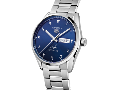 Tag Heuer Carrera Automatic Blue Dial Silver Steel Strap Watch for Men - WBN2016.BA0640