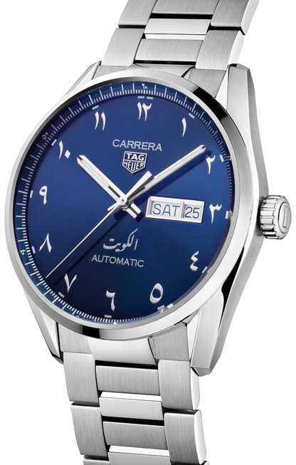Tag Heuer Carrera Automatic Blue Dial Silver Steel Strap Watch for Men - WBN2016.BA0640