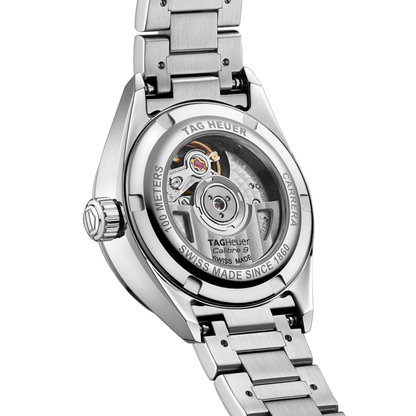 Tag Heuer Carrera Date Diamonds Mother of Pearl Dial Silver Steel Strap Watch for Women - WBN2414.BA0621
