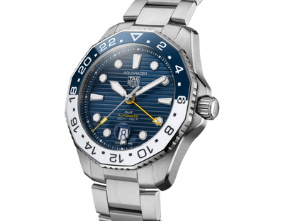 Tag Heuer Aquaracer Professional 300 GMT Automatic Blue Dial Silver Steel Strap Watch for Men - WBP2010.BA0632