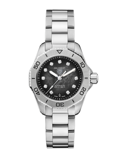 Tag Heuer Aquaracer Professional 200 Automatic Black Dial Silver Steel Strap Watch for Men - WBP2410.BA0622