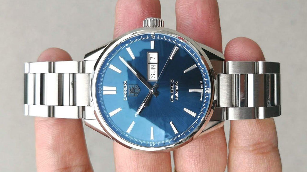 Tag Heuer Carrera Automatic Blue Dial Silver Steel Strap Watch for Men - WAR201E.BA0723