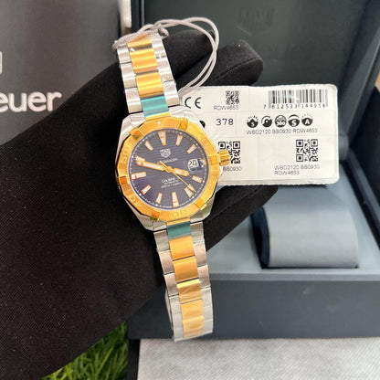 Tag Heuer Aquaracer Calibre 5 Blue Dial Two Tone Steel Strap Watch for Women - WBD2120.BB0930