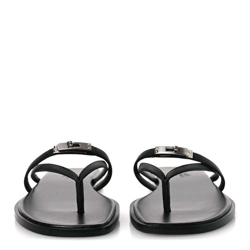 Calfskin Miss Sandals 37 Black