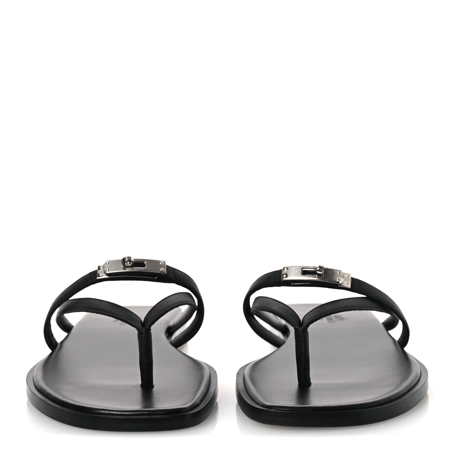 Calfskin Miss Sandals 37 Black