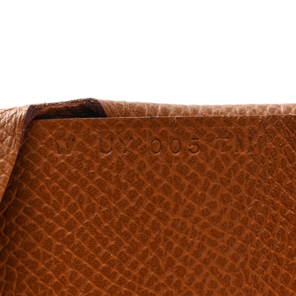Epsom Calvi Duo Card Case Gold