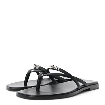 Calfskin Miss Sandals 39 Black