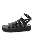 Calfskin Nylon Jupiter Sandals 40 Black