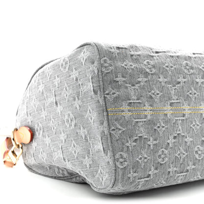 Monogram Denim Speedy Soft 30 Washed Gray