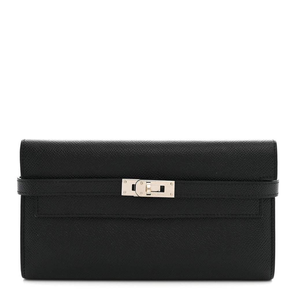 Epsom Kelly Longue Wallet Black
