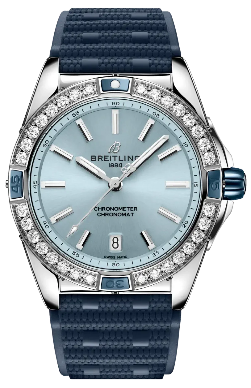 Breitling Super Chronomat 38 Diamond Bezel Women's Watch A17356531C1S1