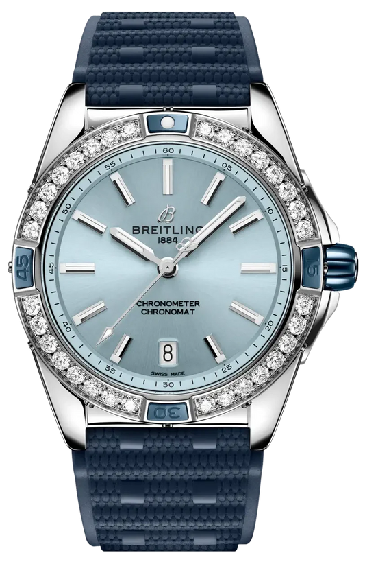 Breitling Super Chronomat 38 Diamond Bezel Women's Watch A17356531C1S1