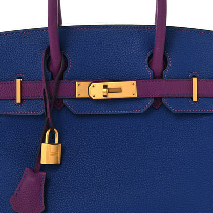 Togo Horseshoe Birkin 30 Blue Electrique Anemone