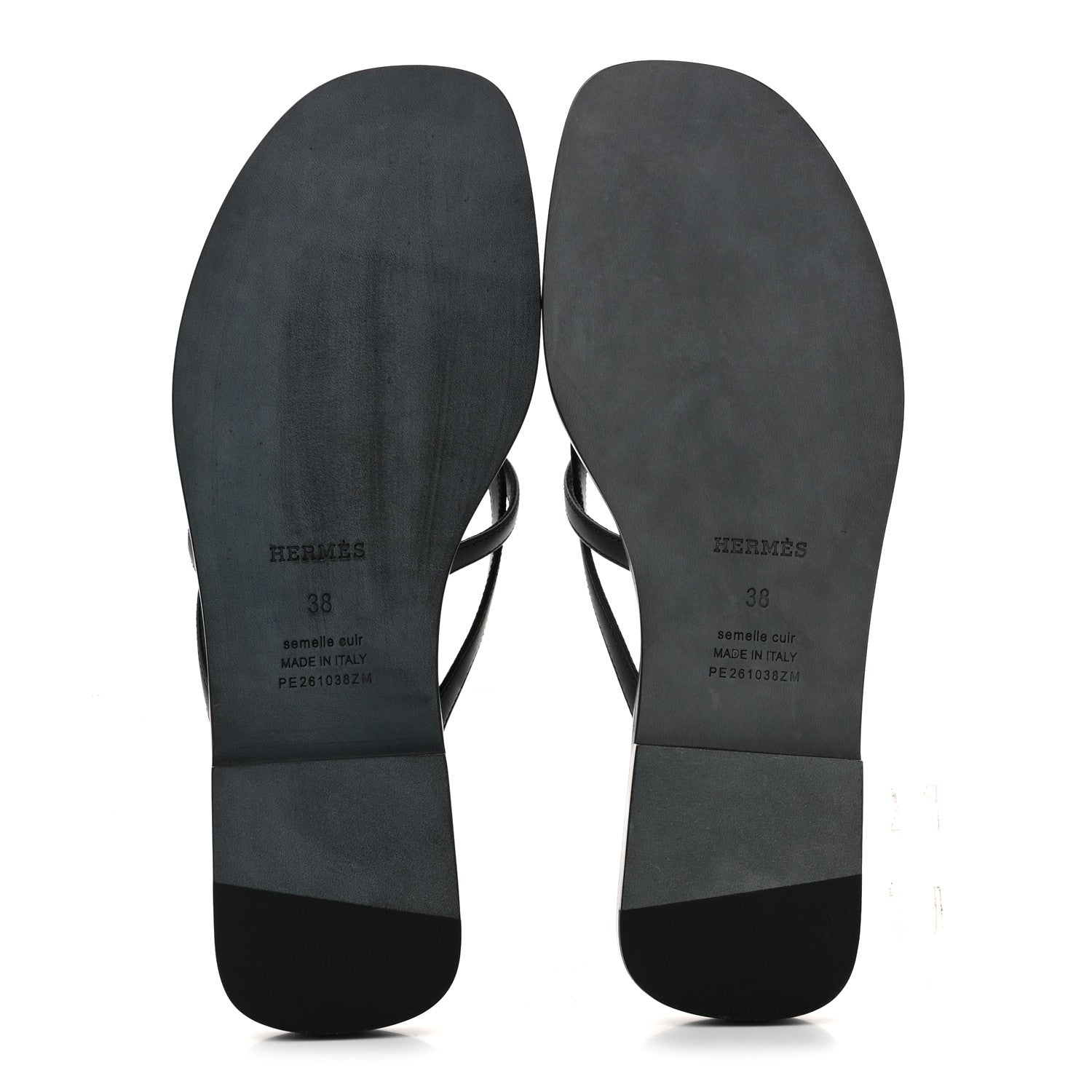 Calfskin Miss Sandals 38 Black