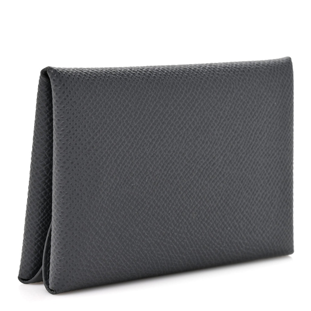 Epsom Calvi Duo Card Case Ardoise