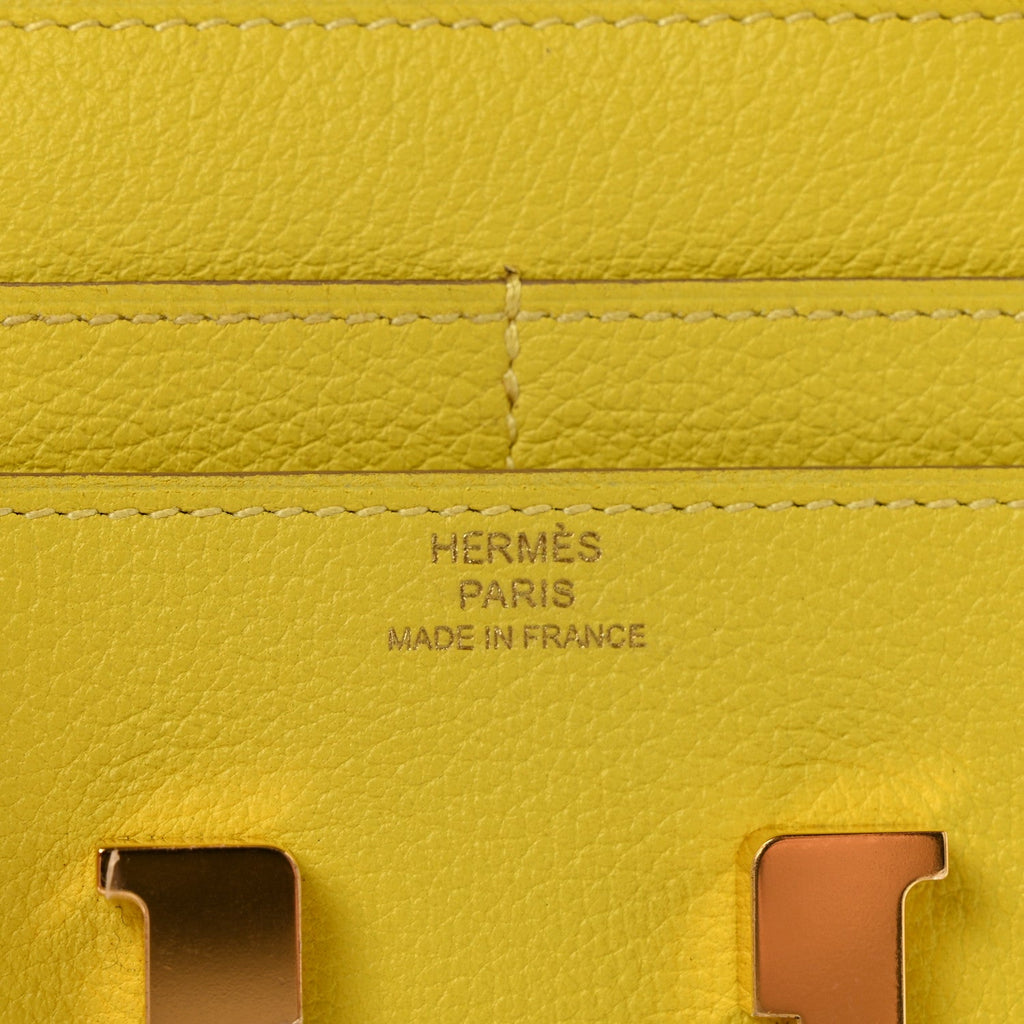 Evercolor Constance Compact Passant Wallet Lime