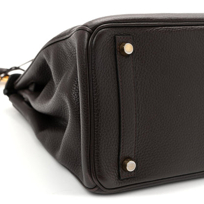 Taurillon Clemence Birkin 30 Chocolate