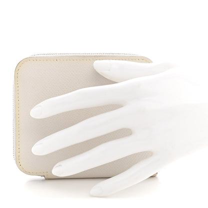 Epsom Silk'In Compact Wallet New White