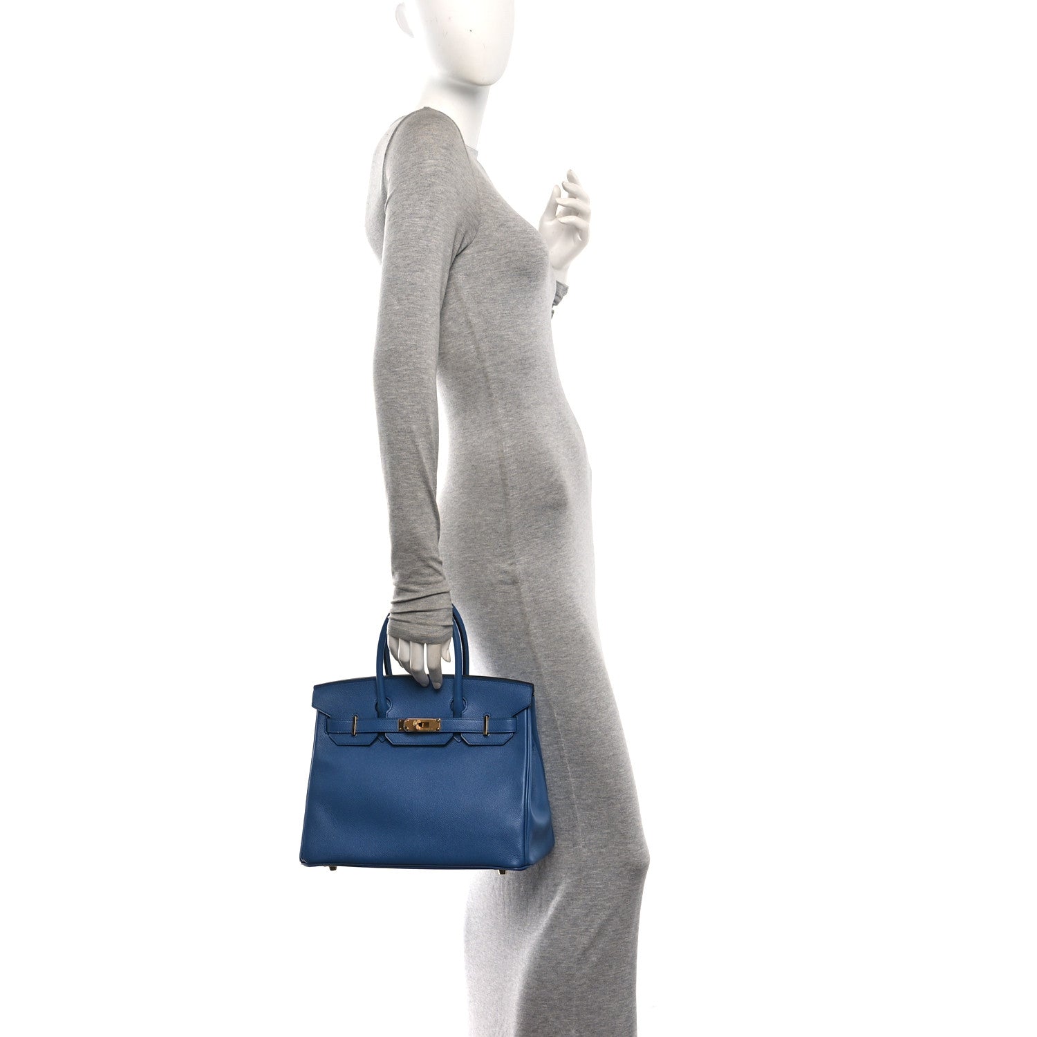 Epsom Birkin 30 Bleu Agate