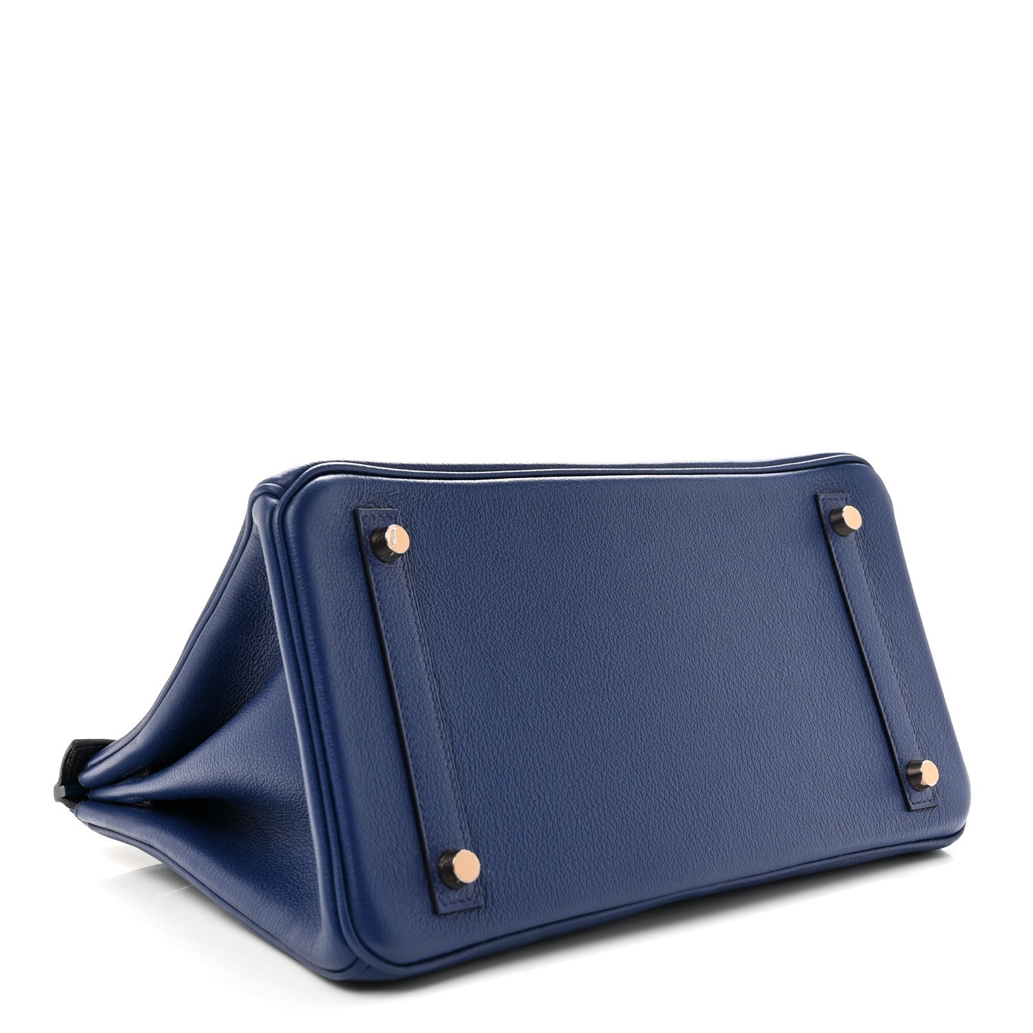 Taurillon Novillo Matte Alligator Birkin Touch 30 Bleu Saphir Bleu Marine