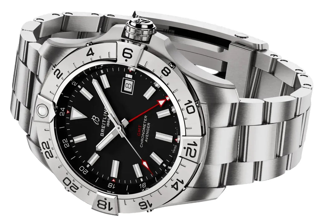 Breitling Avenger Automatic GMT 44 Black Dial Men's Watch A32320101B1A1