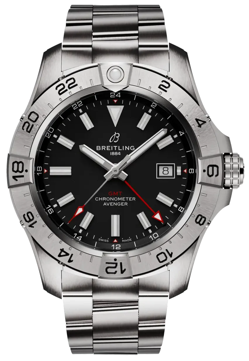 Breitling Avenger Automatic GMT 44 Black Dial Men's Watch A32320101B1A1