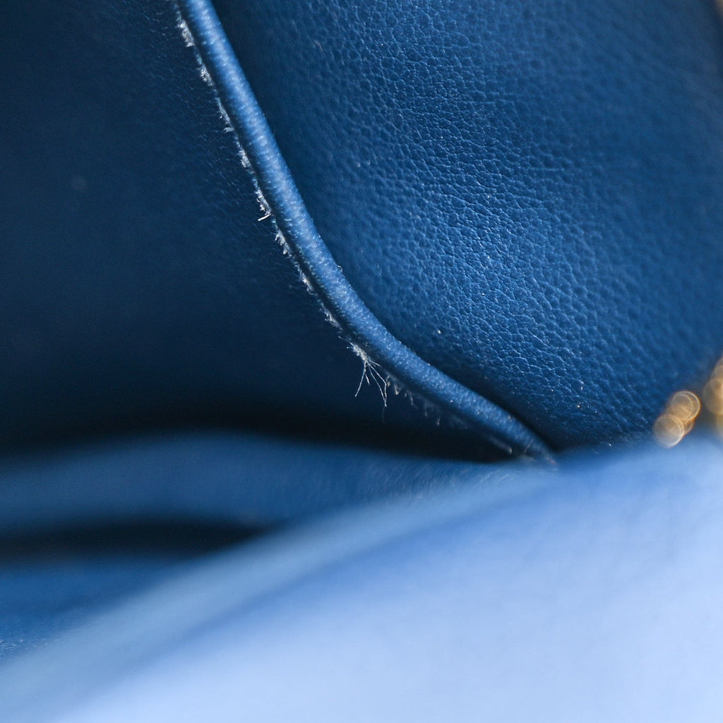 Taurillon Clemence Mini Lindy 20 Deep Bleu