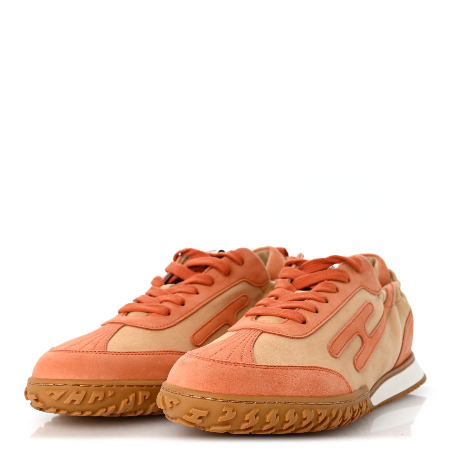 Suede Goatskin Jet Sneakers 41 Beige Natura Orange Nacarat