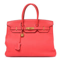 Togo BIRKIN 35 Rouge Pivoine