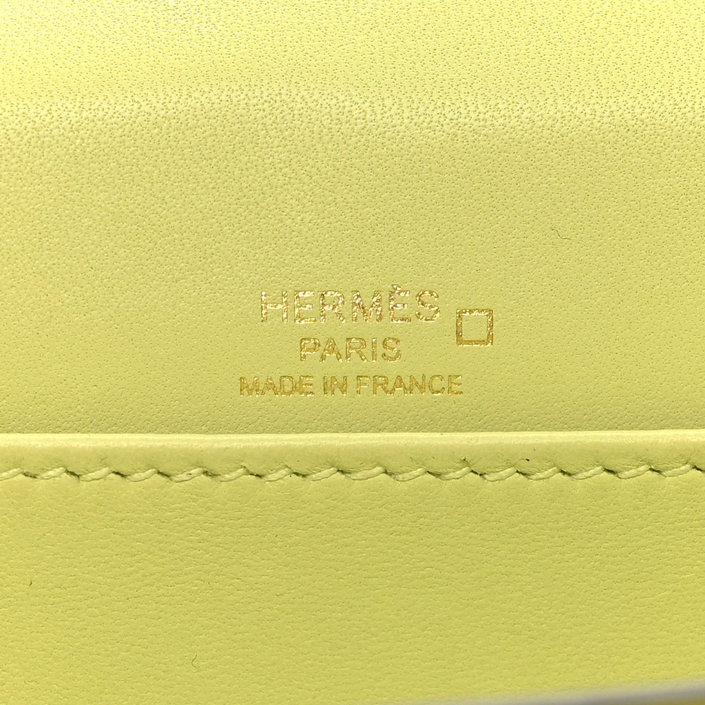 Matte Alligator Mini Sac Roulis Jaune Bourgeon