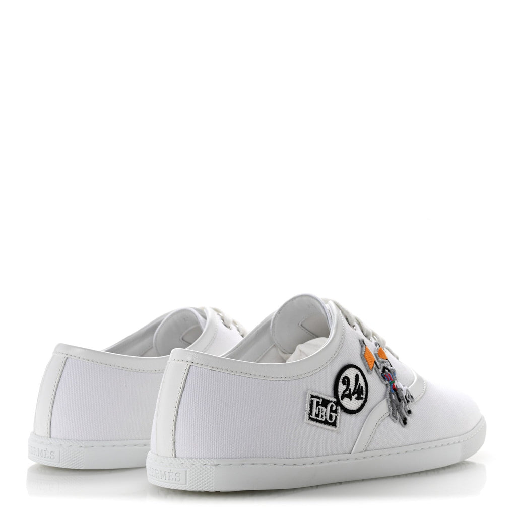 Canvas Embroidered Innocent Sneakers 41 White