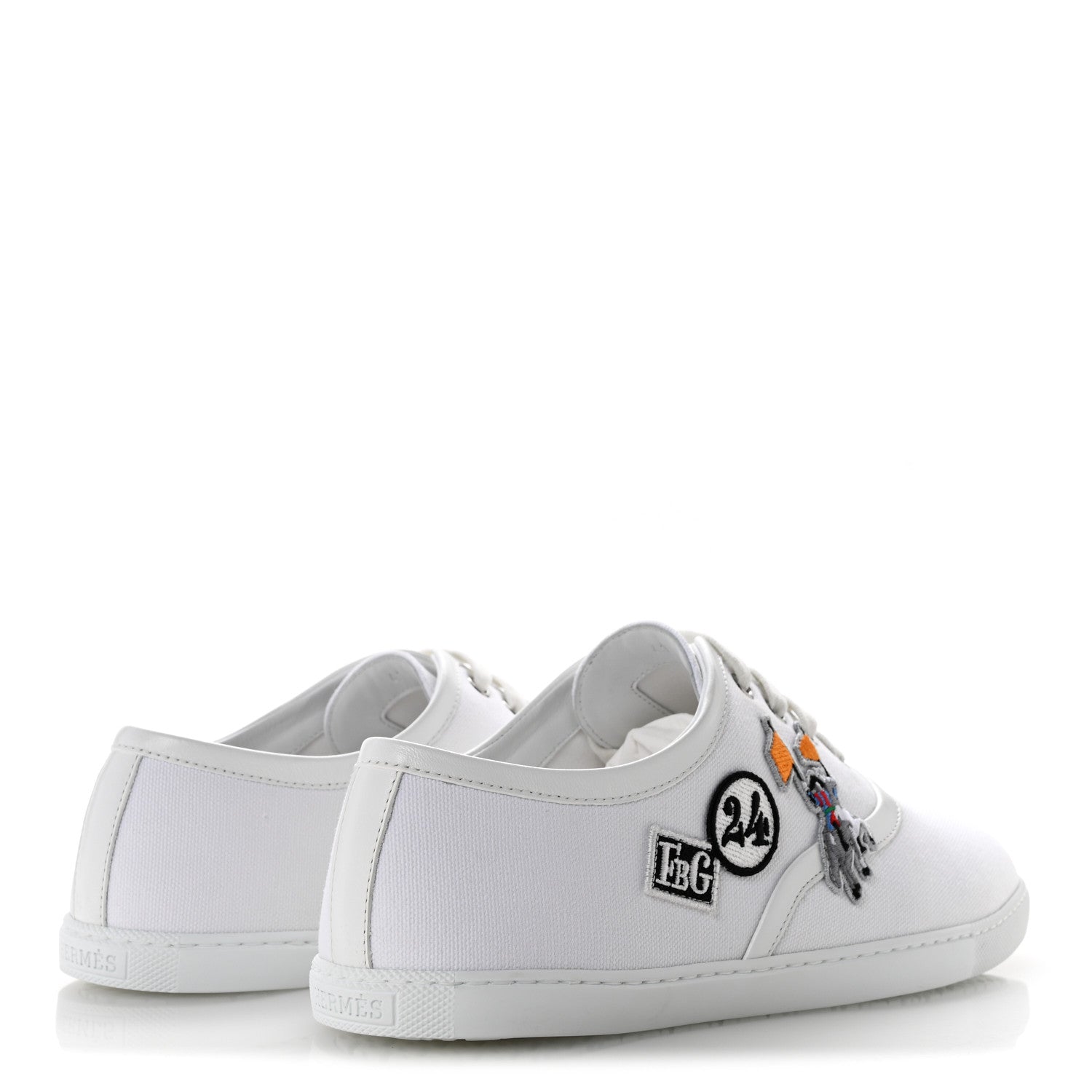 Canvas Embroidered Innocent Sneakers 41 White