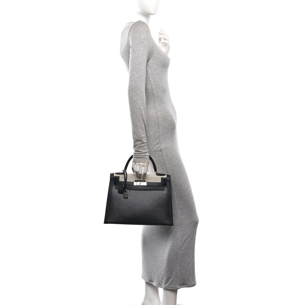 Berline Toile Swift Kelly Sellier 32 Black Ecru
