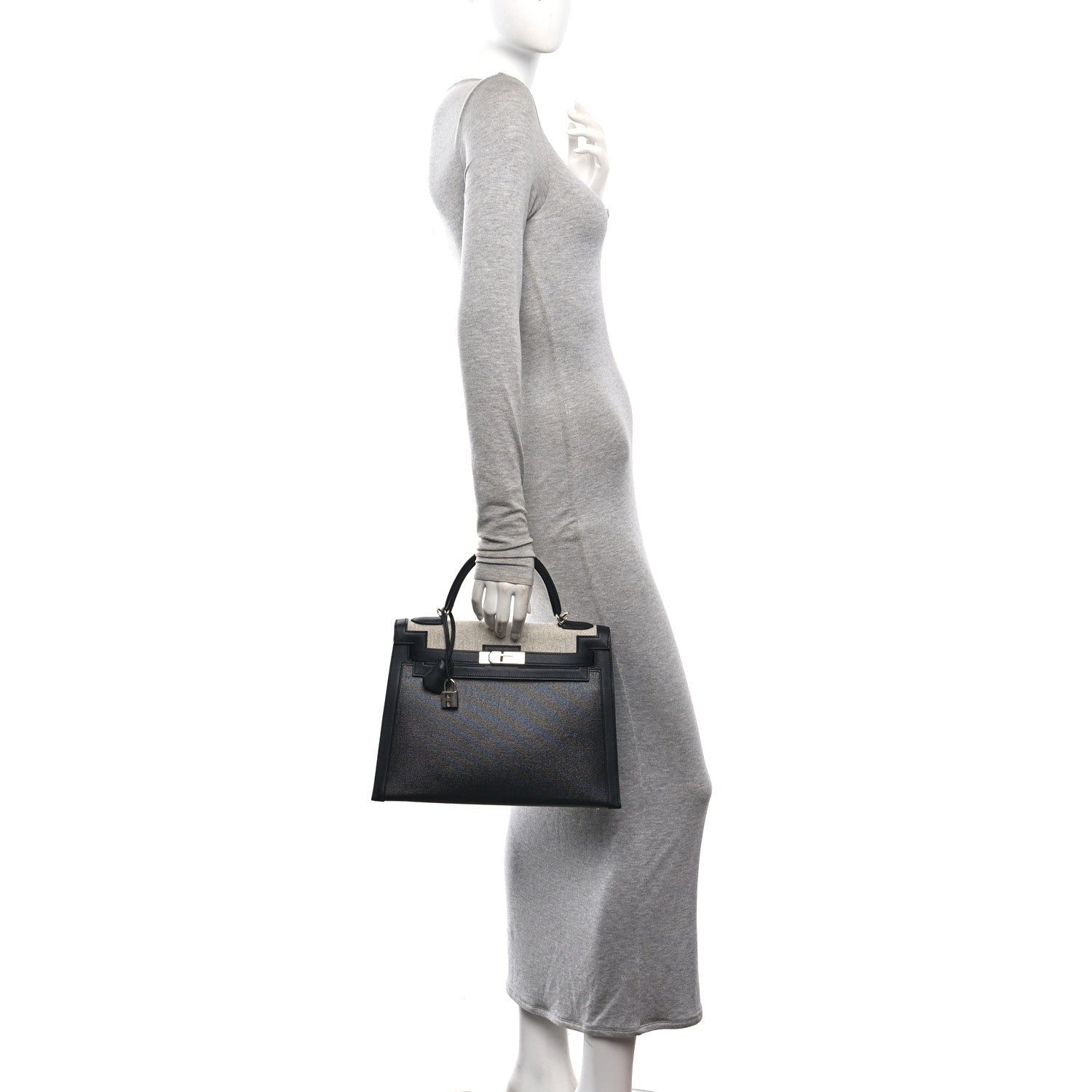 Berline Toile Swift Kelly Sellier 32 Black Ecru