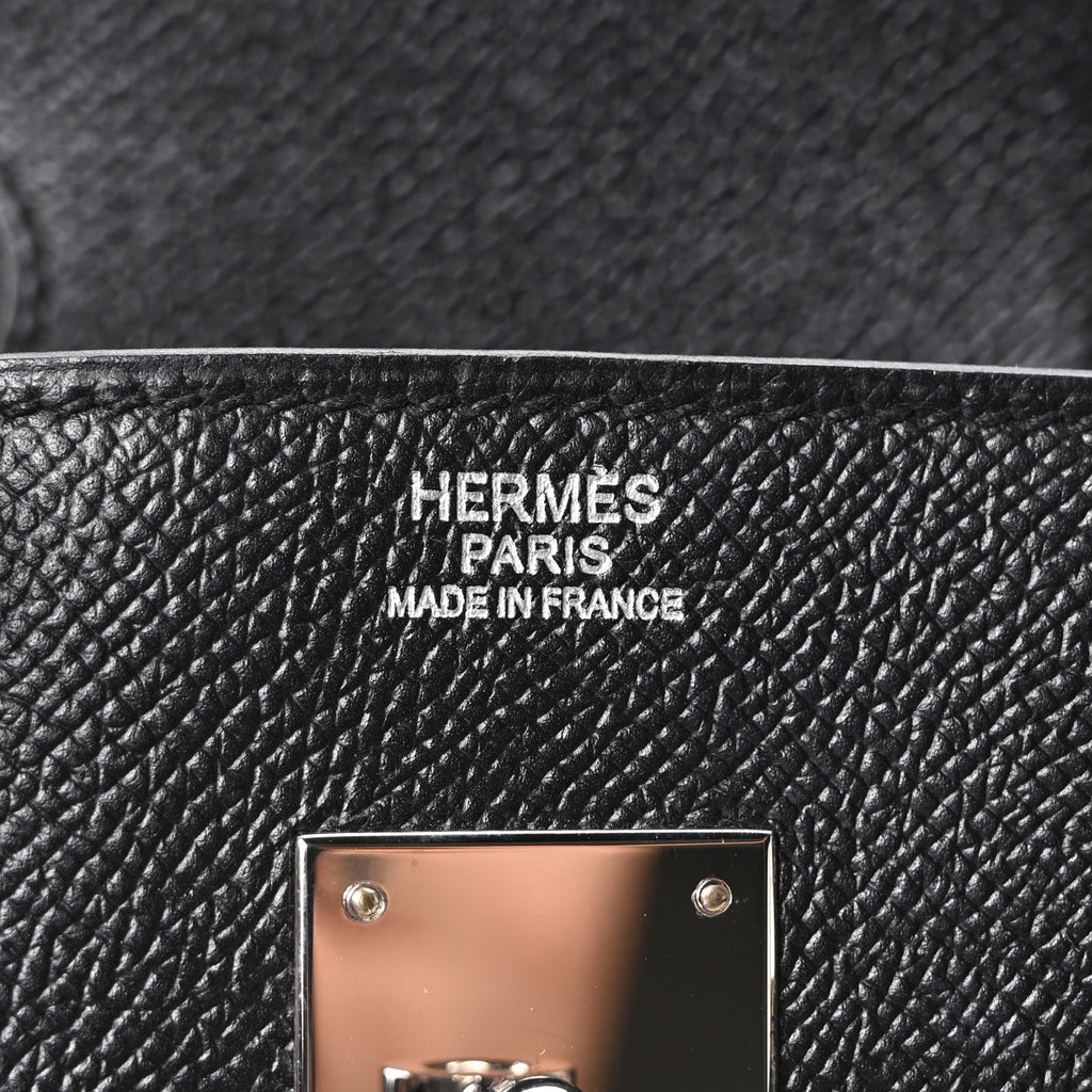 Epsom Birkin 30 Black